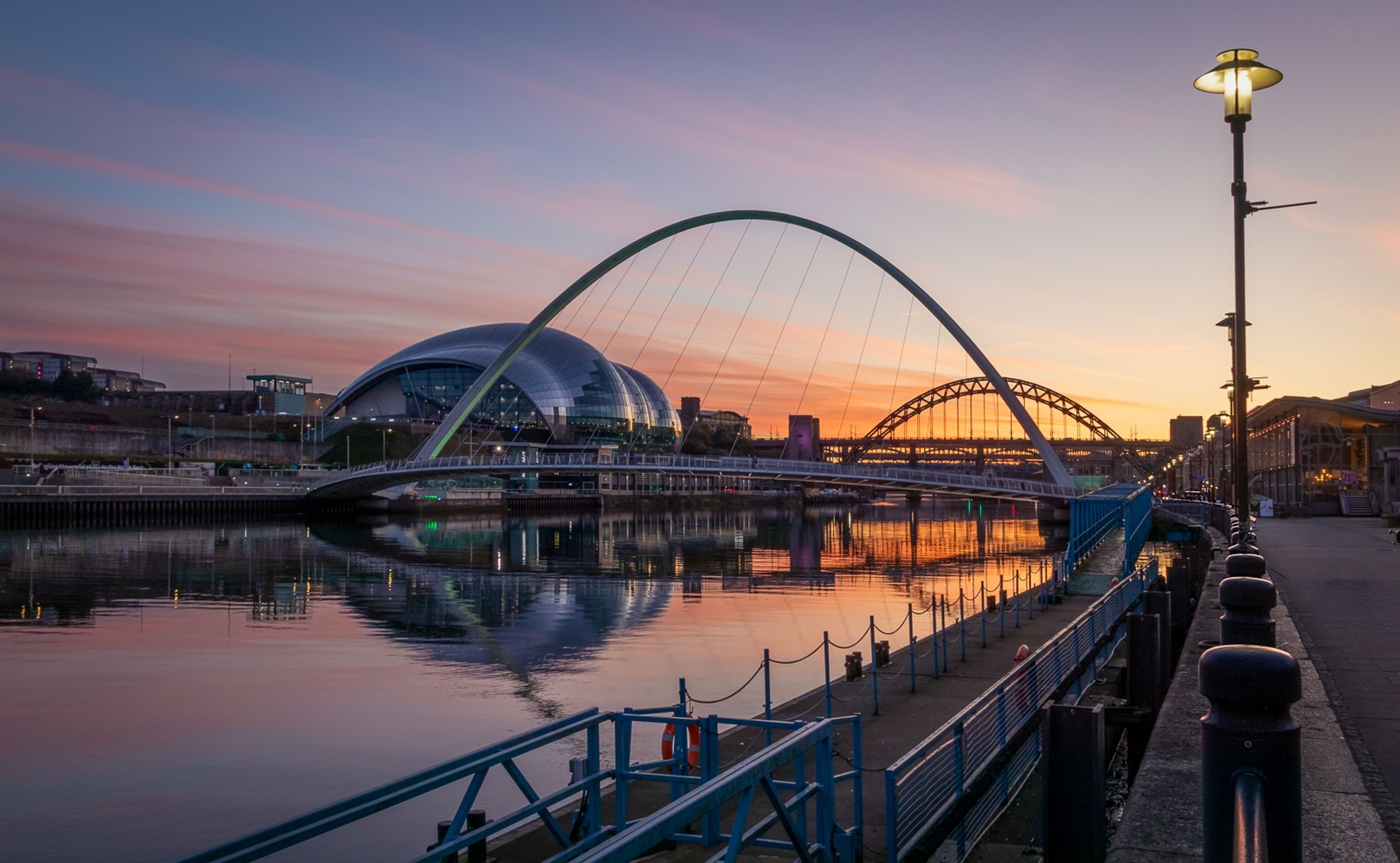 Dusk On The Quayside by David Beverley