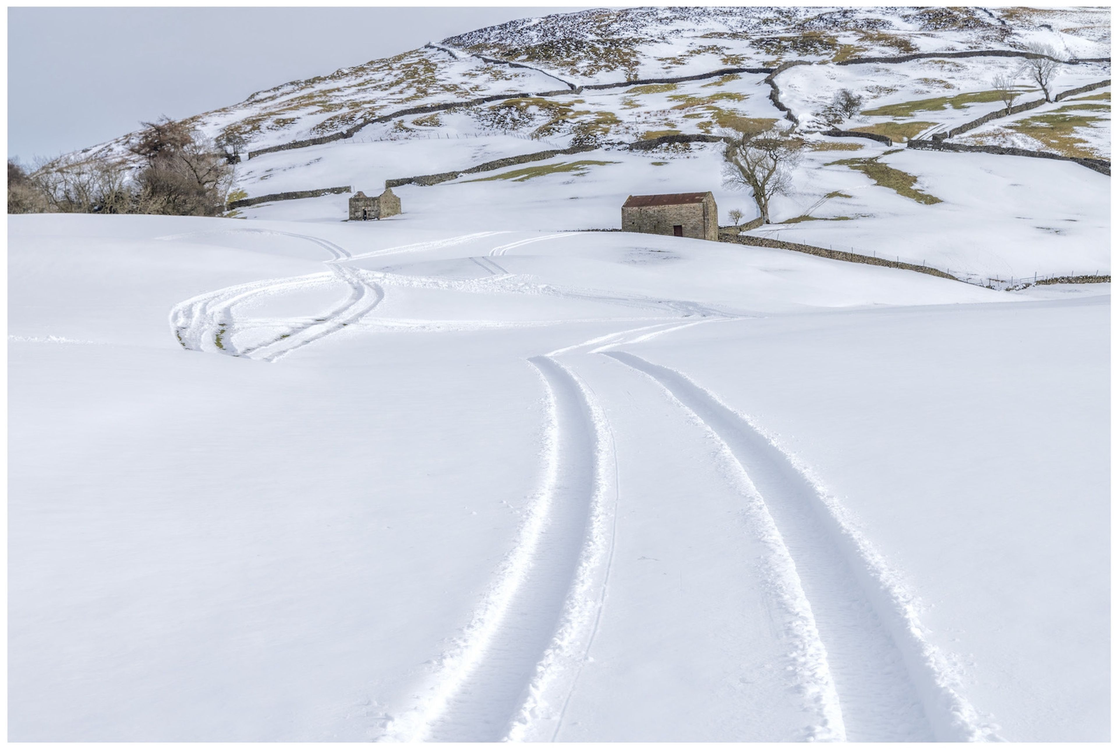 Tracks In The Snow Swaledale