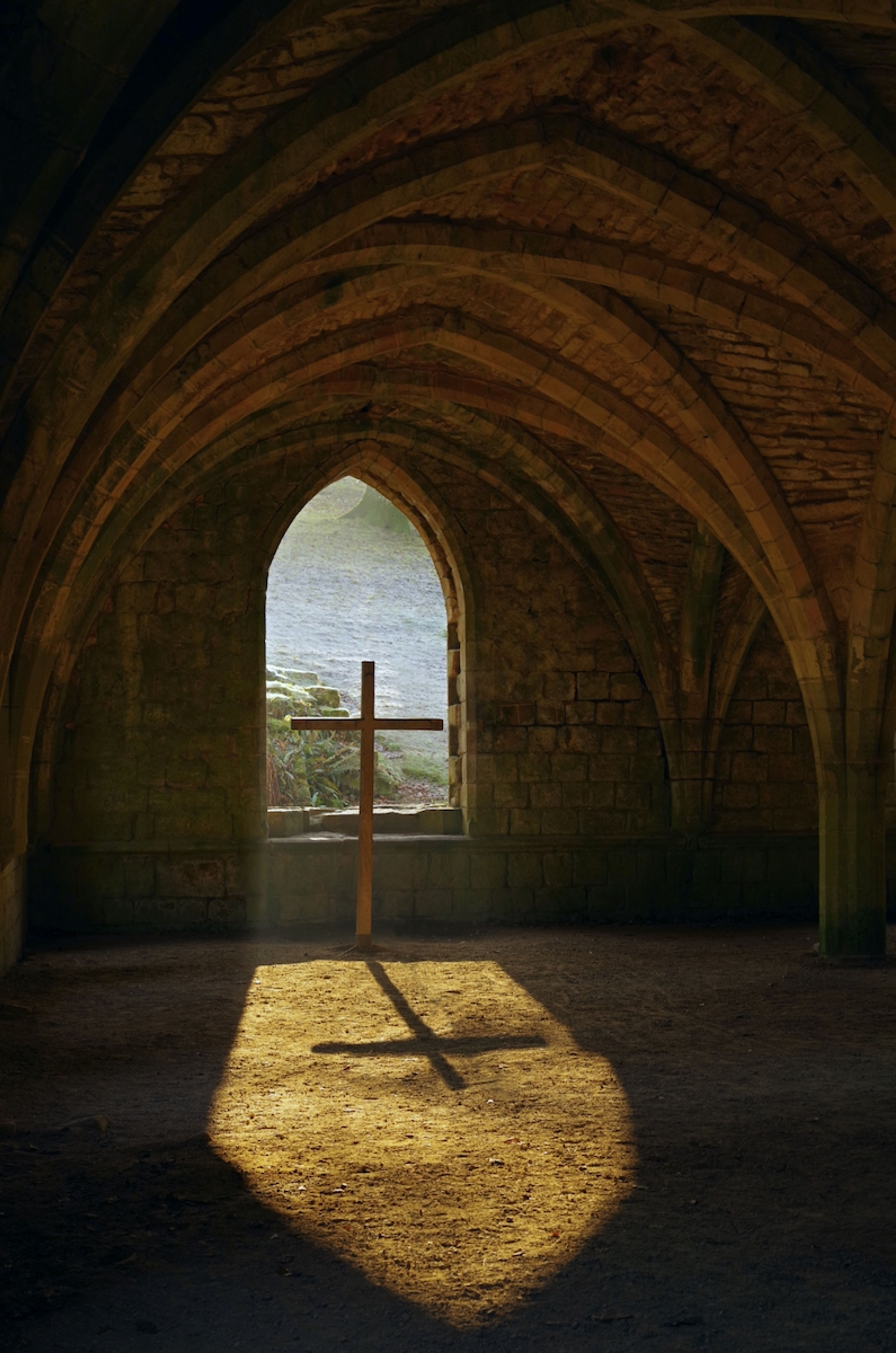 Winter Light At The Abbey